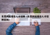 东莞网站建设人才招聘（东莞网站建设人才招聘官网）