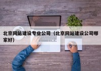北京网站建设专业公司（北京网站建设公司哪家好）