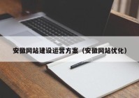 安徽网站建设运营方案（安徽网站优化）