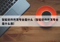 智能软件开发专业是什么（智能软件开发专业是什么类）